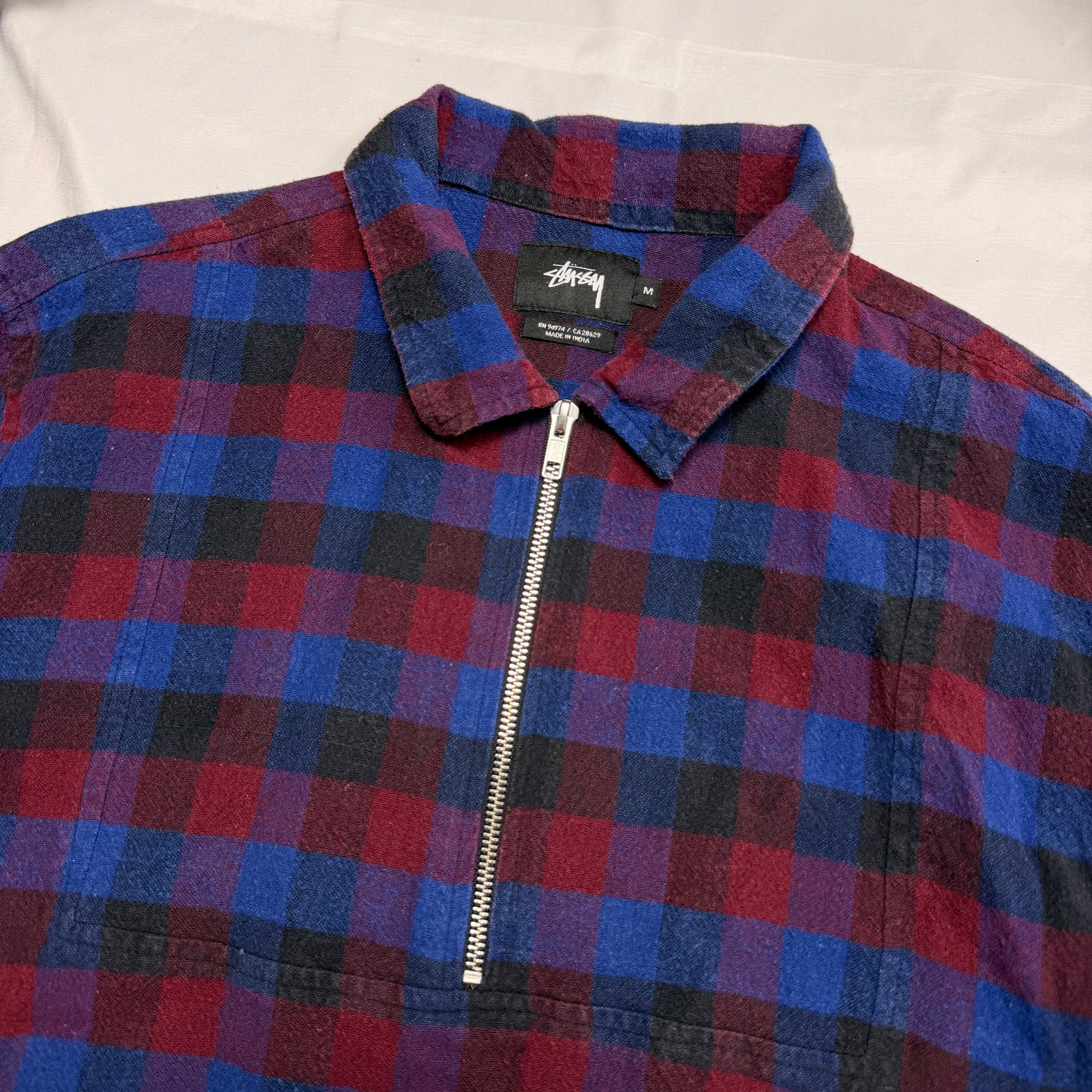 Stüssy plaid over shirt (M)