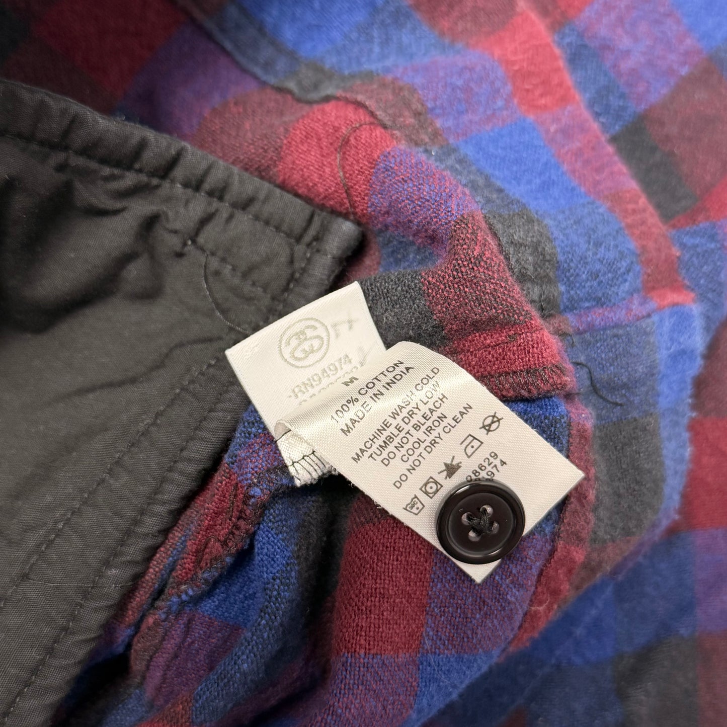 Stüssy plaid over shirt (M)